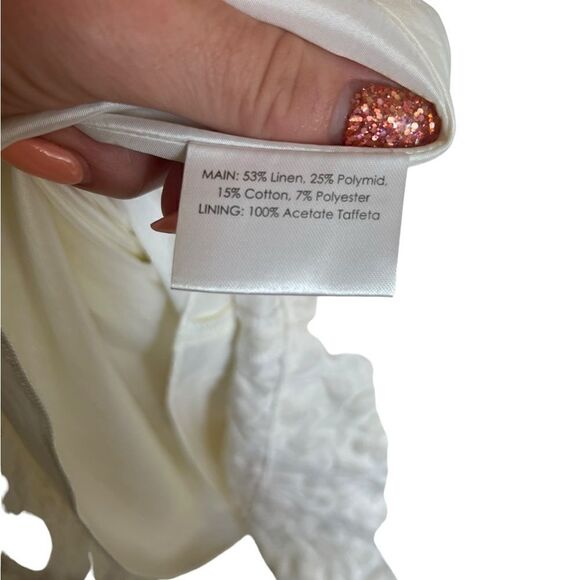 NWT Alex Perry “Stevie” White Textured Jacquard Fit & Flare Mini Dress Size 10 - Picture 6 of 6